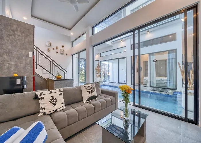 别墅 Promo Minimalist 3 Bedroom Pvt Pool In Pererenan 坎古