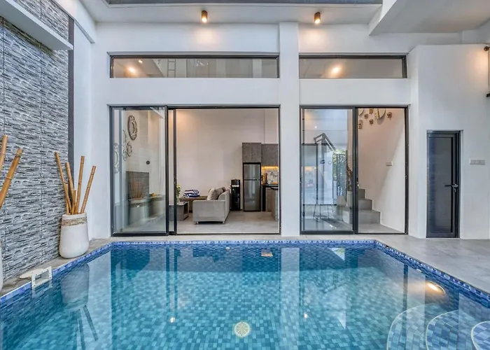 Promo Minimalist 3 Bedroom Pvt Pool In Pererenan 别墅 *